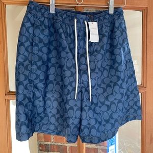 Coach swim shorts NWT
